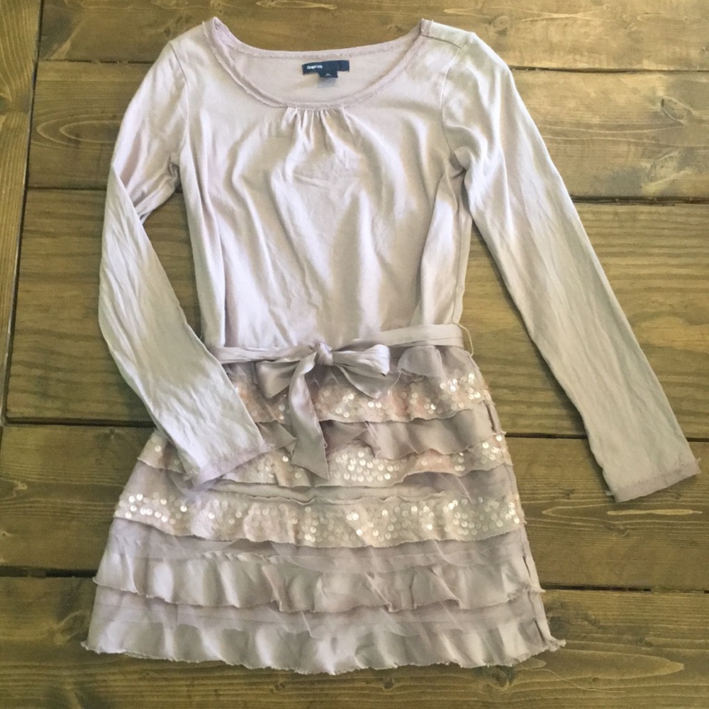 Gap Kids Tule and Sequin Ruffle Dress